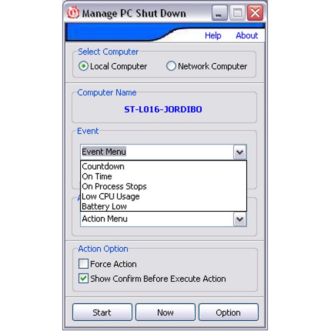 Manage PC Shutdown Manage PC Shutdown