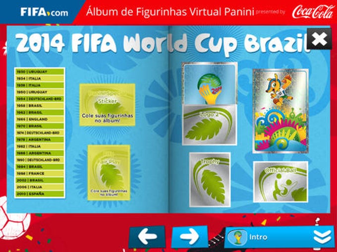 Álbum de Figurinhas Virtual Panini Álbum de Figurinhas Virtual Panini