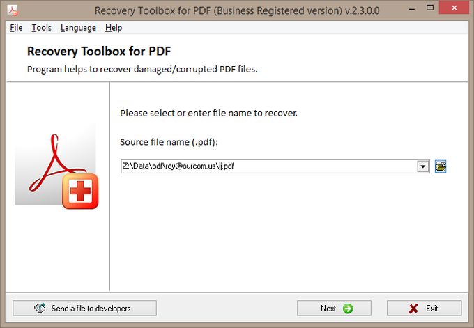 Recovery Toolbox for PDF Recovery Toolbox for PDF