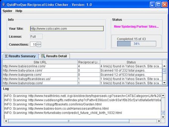 QuidProQuo Reciprocal Links Checker QuidProQuo Reciprocal Links Checker