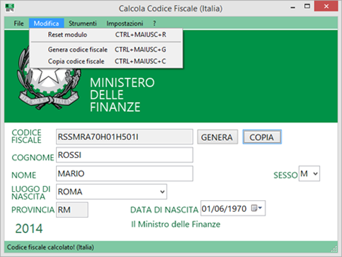scarica programma calcolo codice fiscale