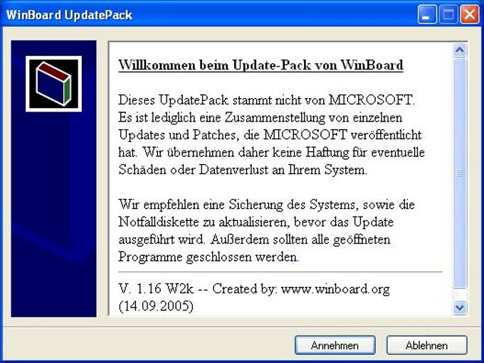 Inoffizielles Update-Paket für Windows 2000 Inoffizielles Update-Paket für Windows 2000