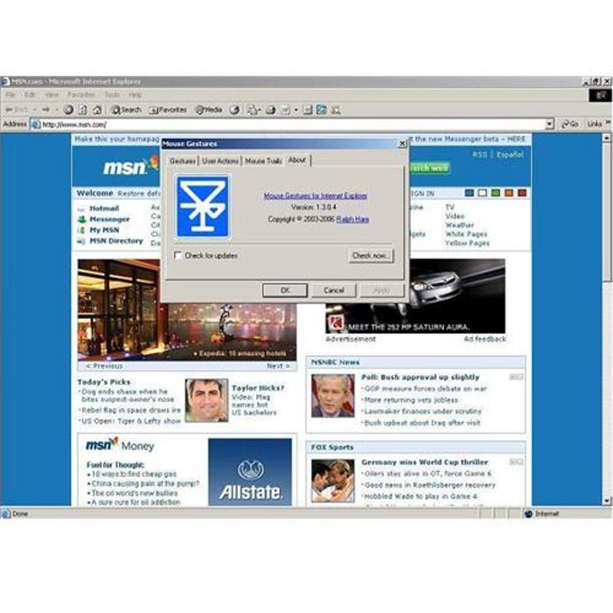 Mouse Gestures for Internet Explorer Mouse Gestures for Internet Explorer