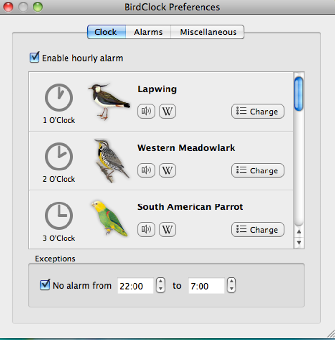 Bird Clock Bird Clock