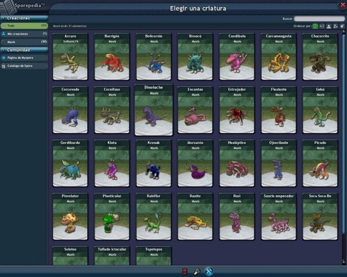 Spore Creature Creator