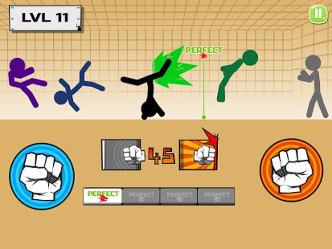 Play Stickman Fighter Mega Brawl game free online