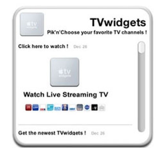 TVwidgets TVwidgets