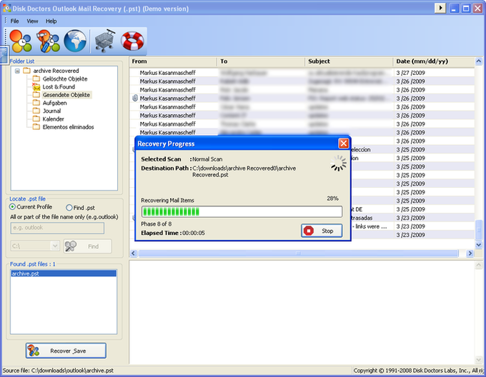 Outlook Mail Recovery (.pst) Outlook Mail Recovery (.pst)