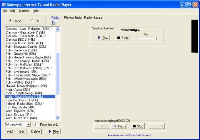 Solway's Internet TV and Radio Player Solway's Internet TV and Radio Player