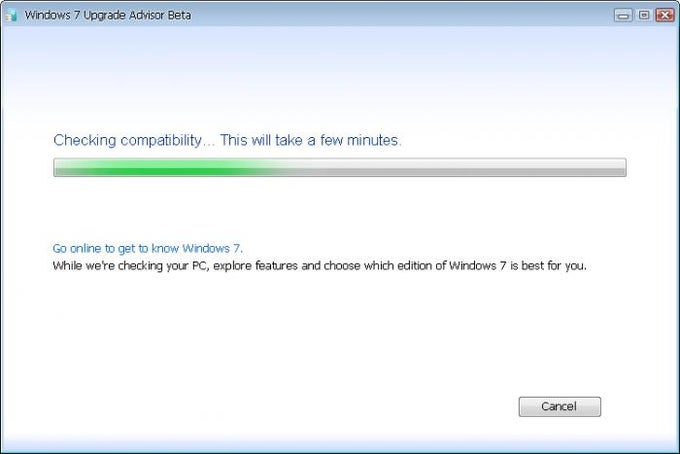 Windows 7 Upgrade Advisor Windows 7 Upgrade Advisor