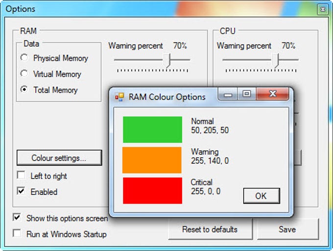 RAM Taskbar RAM Taskbar