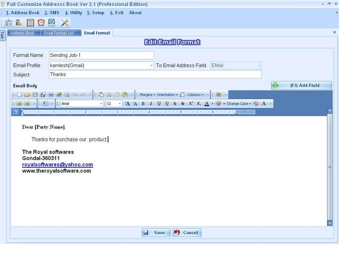 Full Customize Address Book Full Customize Address Book