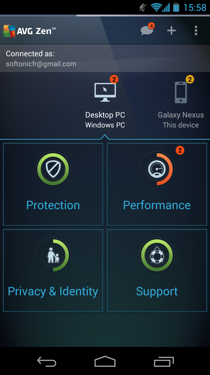 AVG Zen - Admin Console