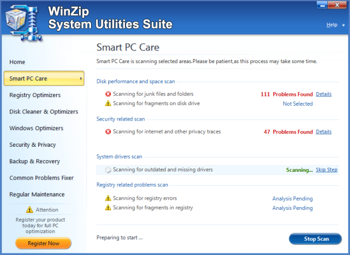 free downloads WinZip System Utilities Suite 3.19.1.6