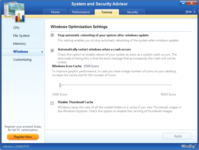 WinZip System Utilities Suite 3.19.1.6 download