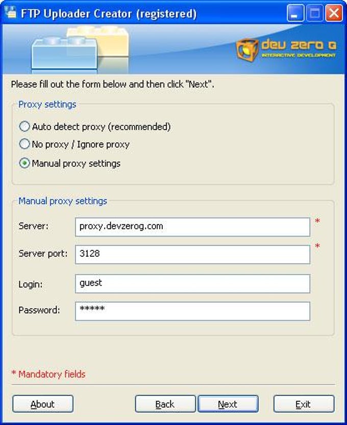 FTP Uploader Creator FTP Uploader Creator