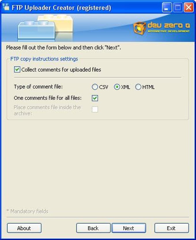 FTP Uploader Creator FTP Uploader Creator