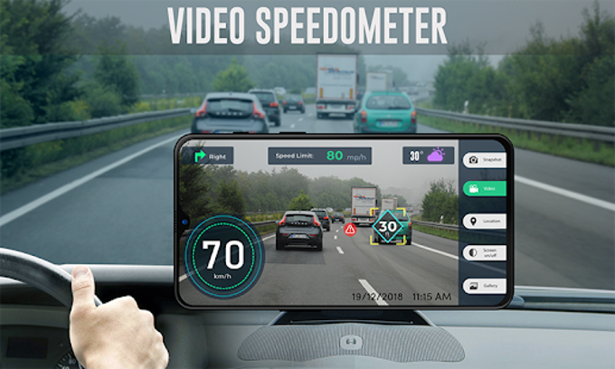 Speedometer Dash Cam Speed Limit  Car Video App