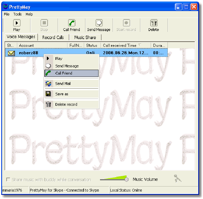 PrettyMay for Skype PrettyMay for Skype