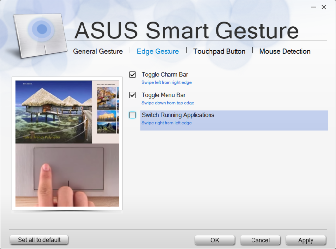 can you download asus smart gesture to windows 7