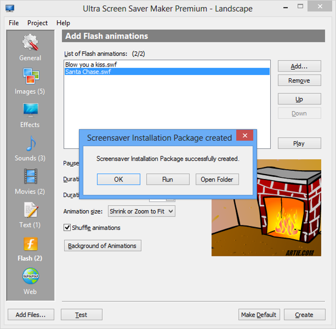 Ultra Screen Saver Maker