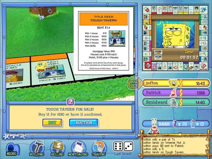 SpongeBob SquarePants Monopoly SpongeBob SquarePants Monopoly