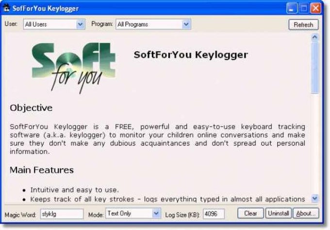 SoftForYou Keylogger SoftForYou Keylogger