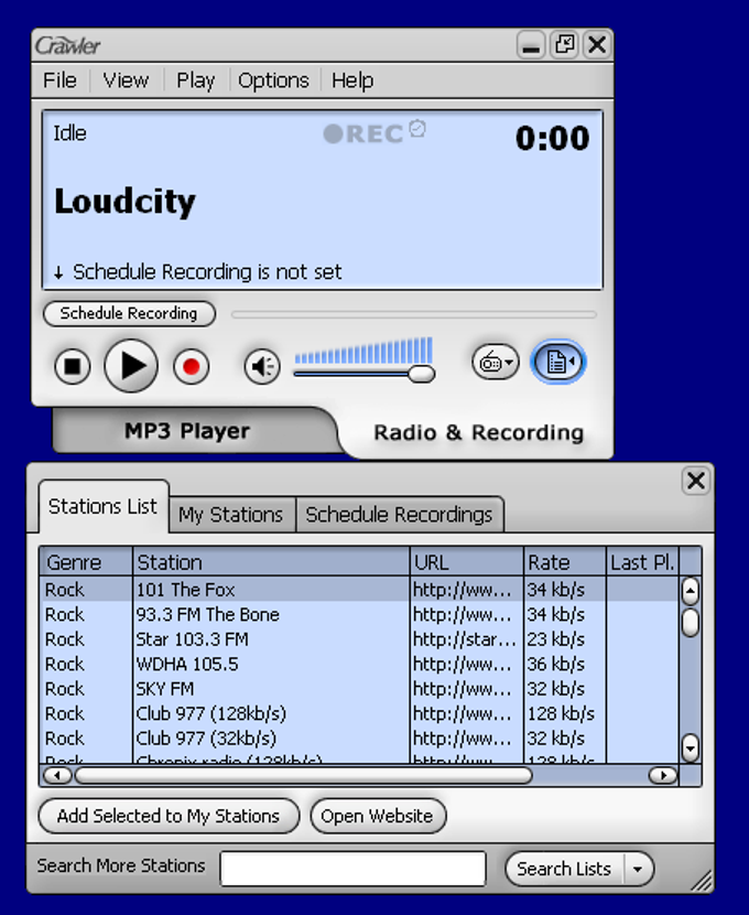 Crawler Radio & MP3 Player Crawler Radio & MP3 Player