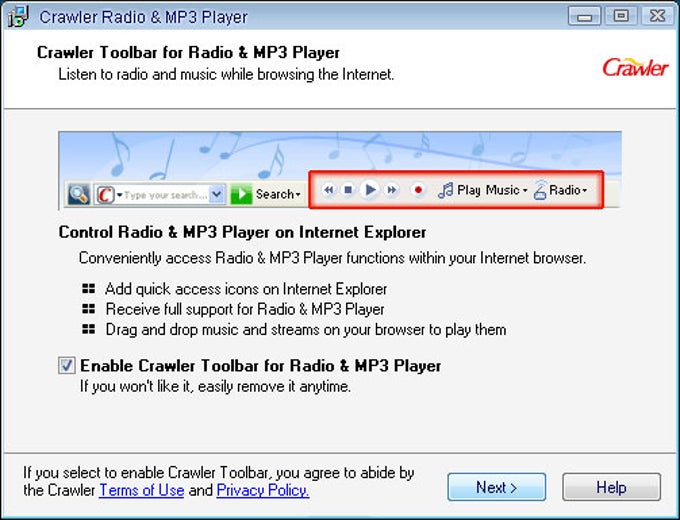 Crawler Radio & MP3 Player Crawler Radio & MP3 Player