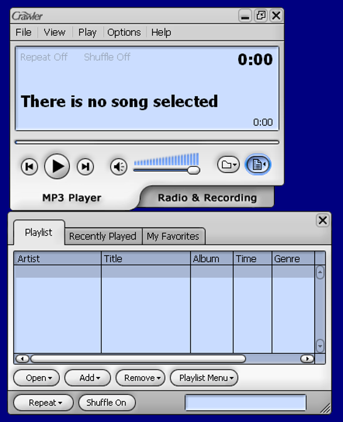 Crawler Radio & MP3 Player Crawler Radio & MP3 Player
