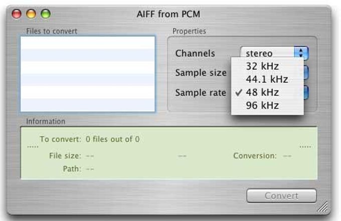 AIFF from PCM AIFF from PCM