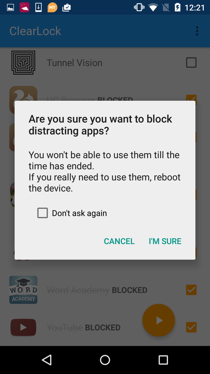 ClearLock: Block Distractions! ClearLock: Block Distractions!