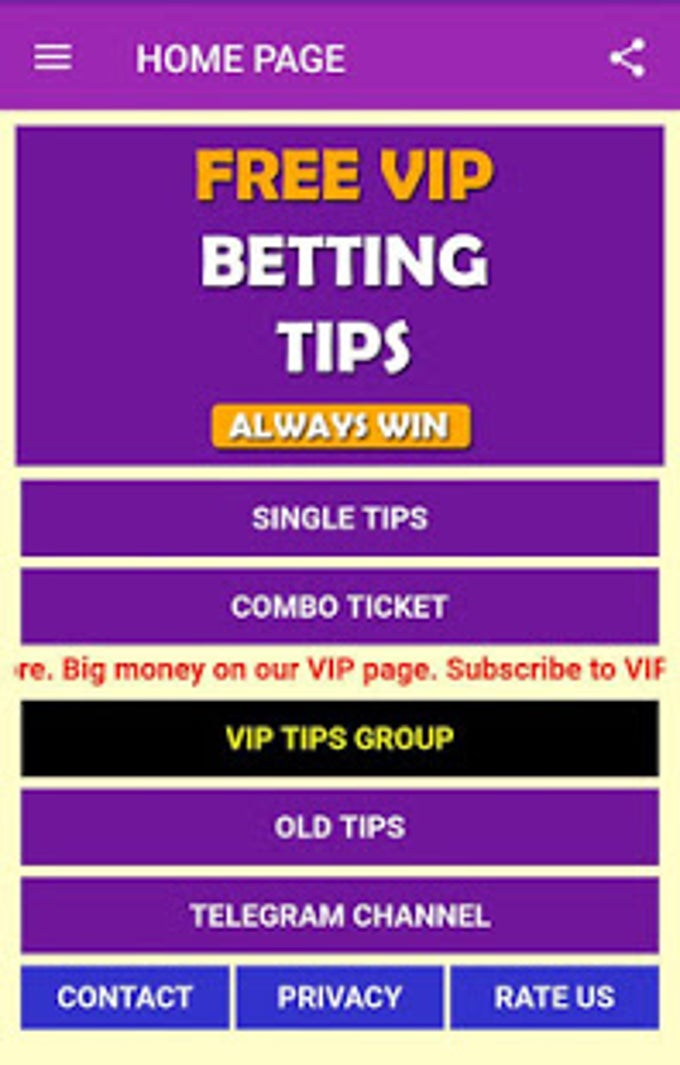 Betting Tips FREE VIP