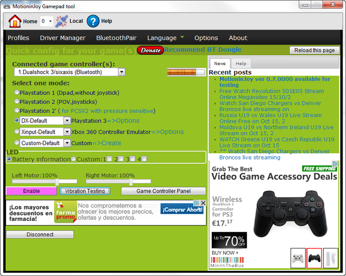MotioninJoy (DS3 Tool) MotioninJoy (DS3 Tool)