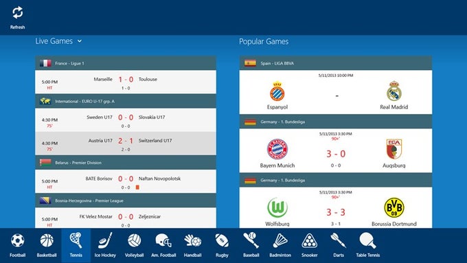 SofaScore para Windows 10 SofaScore para Windows 10