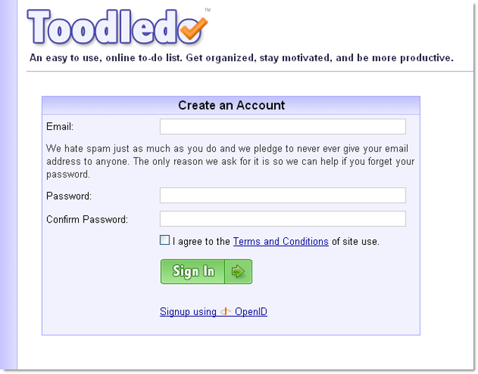 Toodledo Toodledo