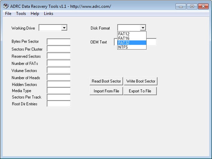 ADRC Data Recovery Tools ADRC Data Recovery Tools
