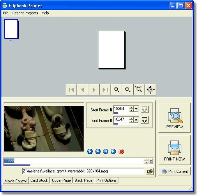 Flipbook Printer Flipbook Printer