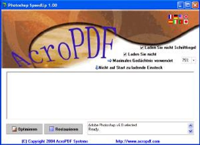 Adobe Photoshop SpeedUp Adobe Photoshop SpeedUp