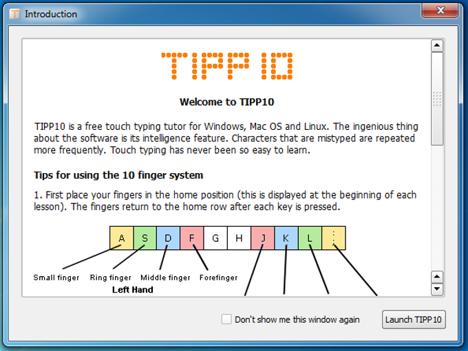 tipp10 online typing tutor