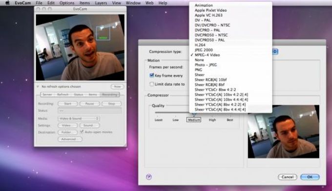 free webcam settings mac
