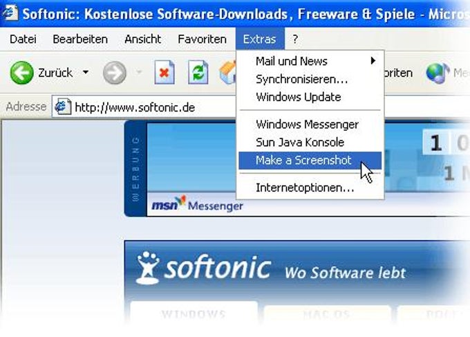 IE Screenshot IE Screenshot