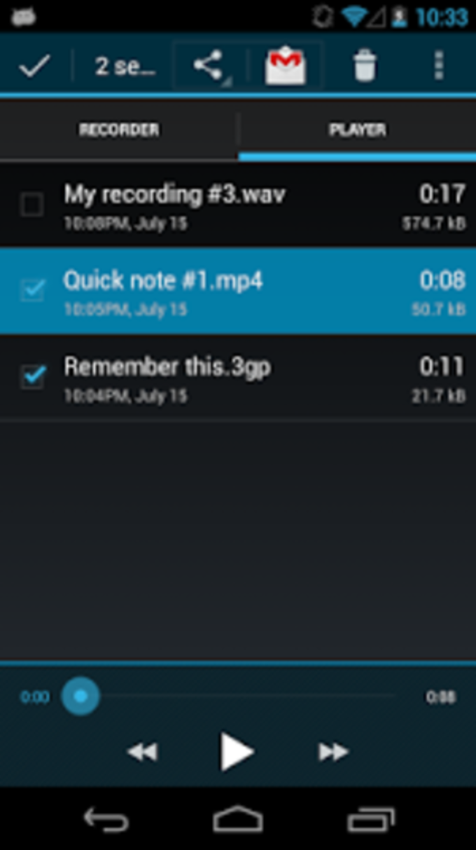 simple voice recorder app