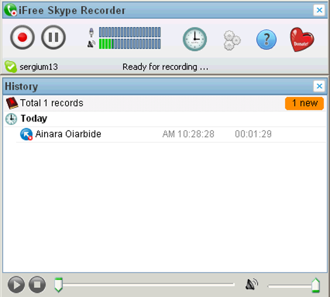 iFree Skype Recorder iFree Skype Recorder