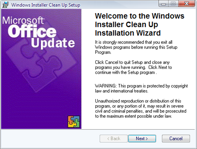 Windows Installer Clean Up Windows Installer Clean Up
