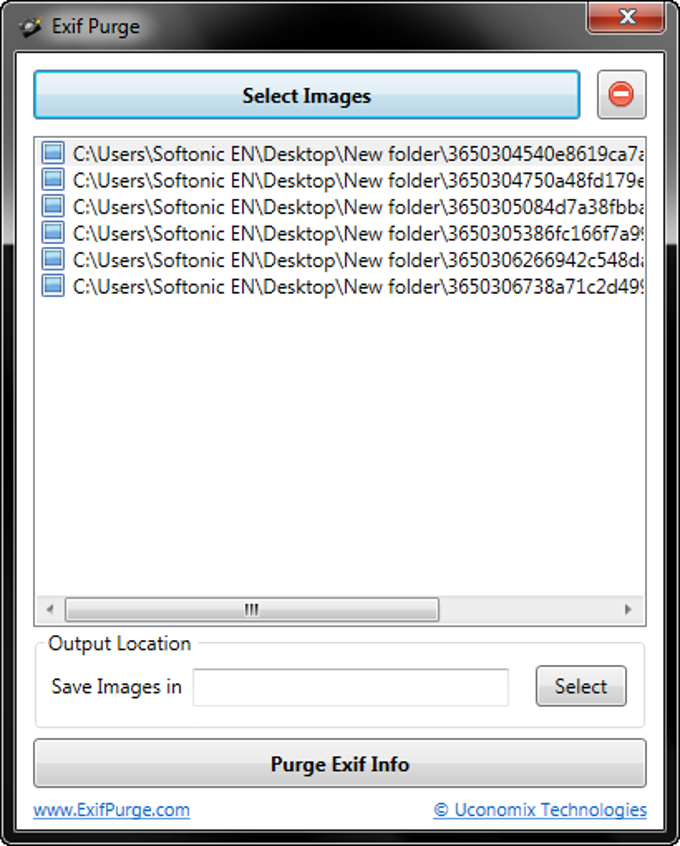 EXIF Purge EXIF Purge