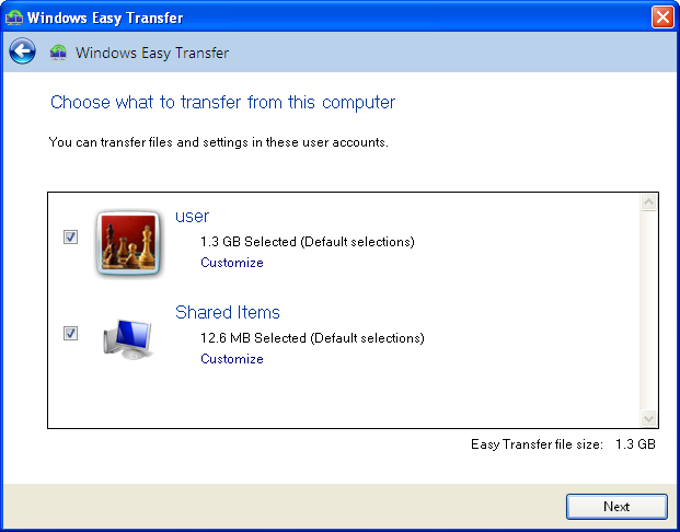 Windows 7 Easy Transfer (Windows) - Download