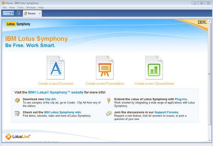 IBM Lotus Symphony IBM Lotus Symphony