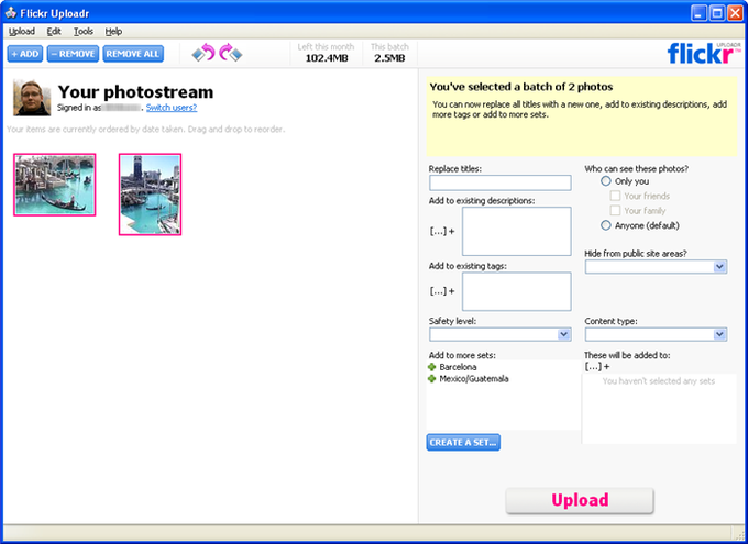 flickr uploadr free windows