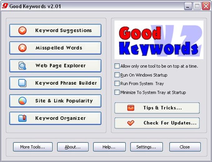 Good Keywords Good Keywords